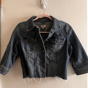 LOFT Dark Blue Jean Jacket